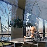 Architect Philip Johnson, renowned for the four-sided view from his iconic Glass House, could be called an aural architect. The house’s approach is a gravel path that crunches loudly underfoot, announcing arrival. The house is tightly sealed, as silent as a church. And it is then, because of the perfect absence of sound, that the glass walls spring to life, like huge cinema screens, animated with outdoor images. Photo by Nora Feller/Corbis  Search “philips livingcolors mini” from The World of Sound