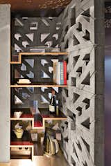 Nix and Novak-Zemplinski designed the black-steel bookshelves and had them fabricated at a local metal shop.