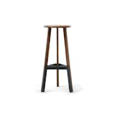 Fashioned with mortise and tenon joints, and buttressed with recycled, powder-coated steel, this Milwaukee-made, sustainably sourced walnut stool is destined to become a modern classic. Poet Stool by Misewell.