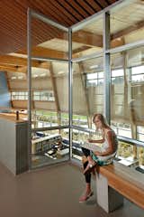 NACIArchitecture’s Machias Elementary School in Snohomish, Washington, uses the library as the spine of the school. Photo © Benjamin Benschneider Photography