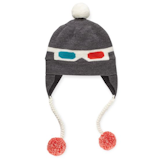 Adorned with 3D glasses and accented with plush pom-poms, this fleece-lined ski hat from Kate Spade will deliver a playful dose for the winter season. ($88)