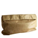 The Marie Turnor "Dinner" clutch is made from buttery, crinkly leather to resemble a brown paper bag. This version's large size is a convenient carry-all. ($250)