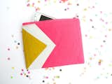 These multi-purpose zipper pouches using vibrant color contrast and geometric designs are too sweet to pass up. ($20-$36)  My Photos