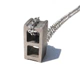 For the builder in you, sport this hip cinderblock necklace by Max Steiner. ($65) 