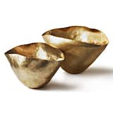December 31: Designed by Tom Dixon in 2012, Bash celebrates the beauty of form and material. The vessel is hand formed of solid brass and finished with a gold wash.