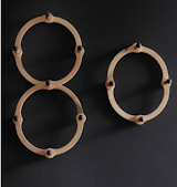 The Occordian coat rack from Lostine strikes a wonderfully pared-down note in the entryway. Its simple form feels at once modern and Shaker, and we love the clever functionality (its circular shape accordions from circle to oval). (price available upon request)