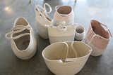 Baskets by Doug Johnston

"We have a few styles of Doug's work that he only makes for our store. My favorite one is the Depression basket. (And we still have a few pieces left from our collaboration, baskets done in a blue/gray gradation dye.) There aren't that many people making baskets; with his, the proportions are good and there's a handcrafted quality I really like."