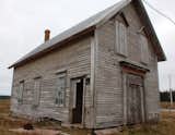 Pictured is the structure before it was updated by MacKay-Lyons. "[The schoolhouse was] from the village next to where I grew up," he says. "I couldn’t bear to see it fall down."