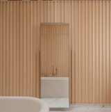 Former Vogue Paris editor-in-chief Carine Roitfeld's bathroom by David Chipperfield.  Photo 17 of 22 in Bathroom by David Chu from Instagram Account We Love: Minimal Architecture and Interiors Inspiration