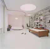 The flowing curtains of the Softbox open to reveal a bedroom at the opposite end of the apartment from the Hardbox. Read more about the Hardbox in our September 2009 issue and visit Centrala’s website for a video of the Softbox and Hardbox in action.