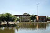 The Khamsa home in Senegal, built with earth bricks and energy independent due to solar panels and a wind turbine, was actually 15 percent cheaper to build than a traditional home.  The walls, which are thicker than those used in standard concrete construction, help moderate the interior temperature in a region where the climate swings from dry to humid throughout the year, absorbing humidity and cooling the home during warm weather while moderating temperature and improving indoor air quality.