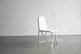 Accompanying chair from Scherer's Aluminum series.
