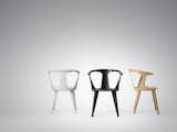 In Between is a true Nordic collaboration between the Danish brand &tradition and Finnish designer Sami Kallio. The name plays on the combination of industrial production and handcraft that goes into making the chair. In Between is made in soild wood and form-pressed veneer, and comes in white or smoked oiled oak as well as stained black ash and stained grey ash.