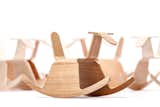 Riga Chairs from Latvia specializes in molded plywood products, such as the rocking toy Roo by designer Aldis Circenis. Roo is made in birch, beech or oak veneer as well as laminate in various colors, and has already been honored by IF Design Awards.