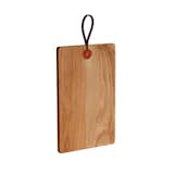 Lostine’s Maple Cutting Board is adorned with a leather strap detail, making it easy to store the board on a peg when not in use. The front of the board can be used for presenting charcuterie and cheeses, while the back makes an ideal cutting surface. The board makes a thoughtful gift for your favorite chef.