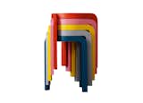 Being able to stow away extra seating is a necessity for small space entertaining. These lightweight Spin Stackable Stools stack up in a rainbow spiral for easy storage.