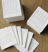 We love these letterpress business cards. Via Kelly Kerwick