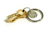 The 5 Key Keychain in 14K Gold-Plated Brass by Harry Allen is cleverly cast from a stack of five keys. Guaranteed to be a conversation piece. Also comes in sterling silver and colored resin.