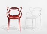 Masters chair (prototype) by Philippe Starck for Kartell. Can you spot the silhouettes of the Eames, Saarinen and Jacobsen classics?