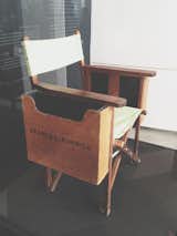 Kubrick's wooden director's chair.