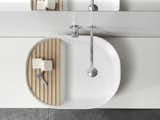 Whimsical design company Note created this Step sink to split the level of your sink so you can forget about soap residue on the counter.  Photo 5 of 7 in Swedish Home Designs We Love by Kate Santos from New from Note Design: 2013