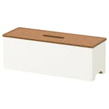 Kvissle cable-management box by Ikea, $10 at ikea.com

This minimalist, unassuming steel box with a cork lid can keep all of your tangled cords from cluttering your workspace.