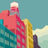 Dutch designer Remko Heemskerk's New York City prints gloss over the Big Apple's occasional grittiness to portray a candy-colored city rich in architectural heritage.  Search “keep-these-in-mind-prints.html” from Online "Pop Up" Will Feature 120 New Brands Each Month