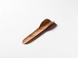“When working with a new type of wood, I usually try to make a basic spoon to get a feel for how it behaves. This ash wood spoon was steam bent. It took an hour and a few failed attempts.”