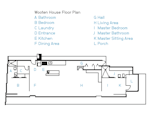 The Wooten House Floor Plan.