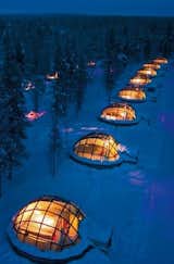 Who hasn't wanted to sleep inside an igloo? A modified take on the original ice version shows up in Finland—reportedly one of the best places to catch the northern lights. (Pin)  Search “Fine-Finnish.html” from Pinterest Board of the Day: Hotels and Travel