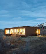 In the land of large mountain lodge wannabes, two California natives tuck Utah’s first LEED for Homes–rated house onto the side of Emigration Canyon. Photo by Dustin Aksland