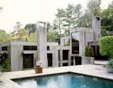 Outdoor, Large Pools, Tubs, Shower, Concrete Pools, Tubs, Shower, Back Yard, Large Patio, Porch, Deck, and Concrete Patio, Porch, Deck Frequent Dwell photographer Roger Davies snapped this concrete block dream of a house, equipped with its very own pool. Via  desire to inspire. (Pin)  Photos from Stone Cold Foxes