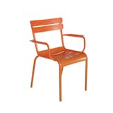 Initially produced for the Jardin du Luxembourg in Paris in 1923, the Luxembourg Collection was relaunched by Fermob in 2004. The series includes armchairs, side chairs, a large dining table, and a cafe table. The collection is defined by its use of wide slats both on the chairs and table, as well as its bold, inviting color palette. The Luxembourg series is versatile enough for picnic-style meals and elegant outdoor cocktail parties, making it an adaptable choice for outdoor dining. Each item in the series is made from sturdy aluminum that has been powder coated with an anti-UV layer.