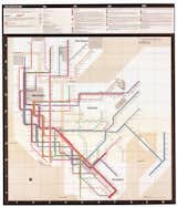 The 1972 Vignelli map. Provided by the New York Transit Museum.  Photo 6 of 7 in Standing Room Only: The Vignelli Subway Map
