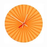 Waking up is hard to do. Running late is no fun. Looking up to realize you just watched a few too many episodes of Downton Abbey is a little disconcerting. But the sting of these time-based quandaries can be quelled with a look at this bright geometric sunburst of a plywood clock, made by Chroma Lab.