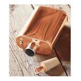 Indiana. Michigan City-based company Jacob Bromwell has been manufacturing American classics from kitchenware to leather goods for over 150 years. The manufacturer's frontier aesthetic is epitomized by these handcrafted polished copper flasks.