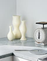 Givone sourced a slab of marble for the sink and countertop from Thompson Stone in Montague, New Jersey.