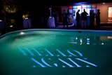 Guests mingled around the pool. Hello Again welcomed partygoers to rethink the typical dinner party.