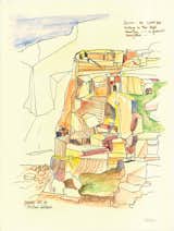 A sketch done by Halprin references the "Sierra at 11,000 feet" and muses that the rock could inspire a possible "wall for Portland fountain."  Search “lawrence halprin oral history project” from Charles Birnbaum on the Future of Landscape Architecture