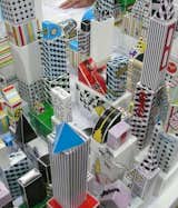 Grace Hawthorne of Paper Punk led a weekend-long interactive exhibit in which attendees used pieces from her Urban Fold Kit to build a giant, paper metropolis.  Search “project-runaway.html” from Dwell on Design 2014 Highlights