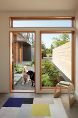 The dogs of the house enjoy the courtyard off the private home office.  Photo 10 of 11 in Modern in the Country