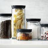 Grand Cru jar

Practical and elegant kitchen storage for everything from rice to sugar to jam. Airtight stoppes and lead free glass are perfect for foods, and come in 5 sizes.  Photo 4 of 10 in Kitchen Counter Storage Solutions by Megan Hamaker