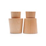 AVVA S&P SHAKERSStack ‘em, turn ‘em, don’t worry about spilling ‘em. Salt and pepper shakers have never been so fun. These geometric beech wood shakers are cleverly embedded with neodymium magnets to enhance their attraction—to each other.