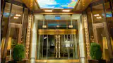 Front entrance to the Palomar Hotel.