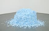Conceptual sculptor Tom Friedman used a myriad of multi-sized Styrofoam blocks for this geometric (and architectural) sculpture conceived specifically for Seismic Shifts. Tom Friedman, Untitled (Styrofoam Blocks), 2012. Image provided courtesy of the National Academy.