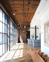 The lobby of the Wythe Hotel in Brooklyn, New York.