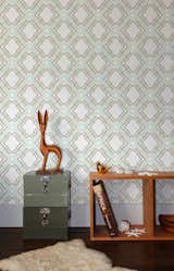 Ikat Pixel WallpaperNew York based Aimée Wilder riffs on a traditional ikat print by pixelating the image, creating a pointillist effect, $150 per roll.