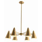 SHERMAN 6L ANTIQUE BRASS CHANDELIER

Add a touch of brass to your space with this antique brass chandelier from Project Décor featuring swivel shades with white interiors.
