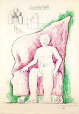 Sketch for a modular sofa, 1986. pastel and color crayon on paper 4.91’ x 0.91’ x 0.7’. Photo courtesy of Gaetano Pesce.  Search “gaetano pesce solo show fred torres new york” from A Resin to Love