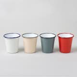 A best seller at the Dwell Store since its beginning, these tumblers from Falcon Enamelware are a summer staple. Durable and versatile, the tumblers can be used both indoors and out. Expertly crafted, the tumblers are easily stackable.